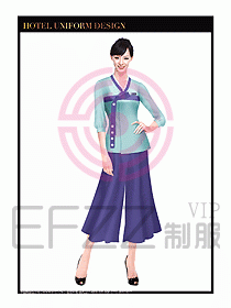 SPA按摩技師服制服設(shè)計(jì)圖1021