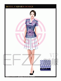 餐飲服務(wù)員茶藝師制服設(shè)計(jì)1449