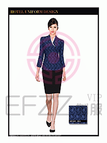 餐飲服務(wù)員茶藝師制服設(shè)計(jì)1455