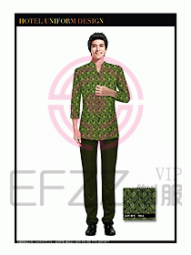 餐飲服務(wù)員茶藝師制服設(shè)計(jì)1456