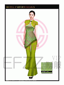 餐飲服務(wù)員茶藝師制服設(shè)計1473