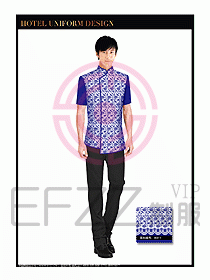 餐飲服務(wù)員茶藝師制服設(shè)計1475