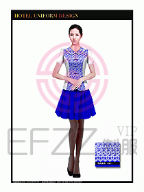 餐飲服務員茶藝師制服設計1476