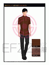 餐飲服務(wù)員茶藝師制服設(shè)計(jì)1486