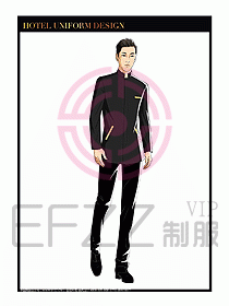 酒店門童保安行李生制服設(shè)計(jì)918