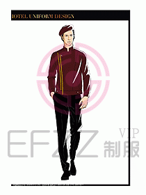 酒店門童保安行李生制服設計930