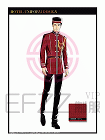 酒店門童保安行李生制服設(shè)計936