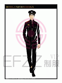 酒店門童保安行李生制服設計941