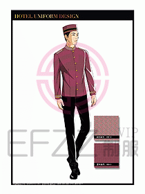 酒店門童保安行李生制服設(shè)計950