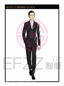 酒店門童保安行李生制服設(shè)計975