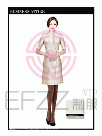 專賣店營業(yè)員職業(yè)裝設計圖1241