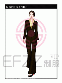 專賣店營業(yè)員職業(yè)裝設計圖1273