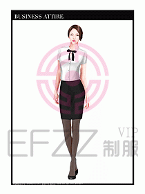 專賣店營業(yè)員職業(yè)裝設(shè)計圖1297