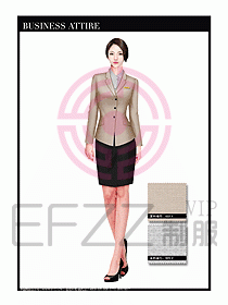 專賣店營業(yè)員職業(yè)裝設計圖1303