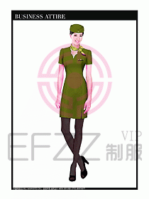 職業(yè)空姐制服設(shè)計圖554
