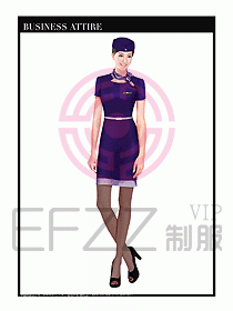 職業(yè)空姐制服設計圖571