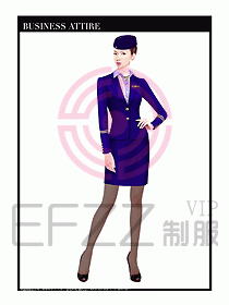 職業(yè)空姐制服設計圖588