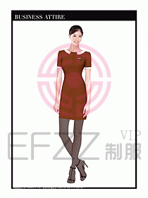 職業(yè)空姐制服設(shè)計(jì)圖601