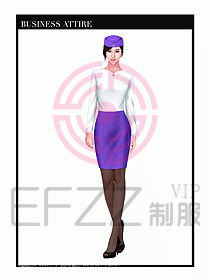 職業(yè)空姐制服設(shè)計(jì)圖611