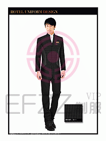 酒店大堂服務員制服設計735