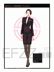 酒店大堂服務員制服設計737