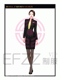 酒店大堂服務(wù)員制服設(shè)計(jì)743