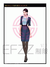 酒店大堂服務(wù)員制服設(shè)計(jì)749