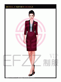 酒店大堂服務(wù)員制服設(shè)計(jì)745