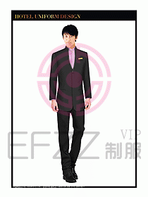 酒店大堂服務員制服設計757