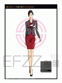 酒店大堂服務(wù)員制服設(shè)計(jì)772