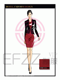 酒店大堂服務(wù)員制服設(shè)計773