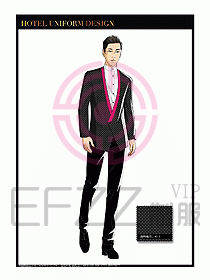 酒店大堂服務(wù)員制服設(shè)計792
