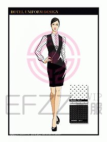 酒店西餐服務(wù)員制服設(shè)計(jì)1030