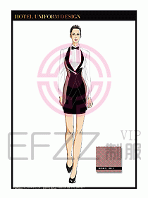 酒店西餐服務(wù)員制服設(shè)計(jì)1034