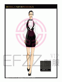 酒店西餐服務(wù)員制服設(shè)計1033