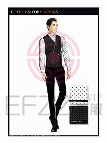 酒店西餐服務(wù)員制服設(shè)計(jì)1032