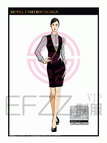 酒店西餐服務(wù)員制服設(shè)計1041