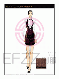 酒店西餐服務(wù)員制服設(shè)計(jì)1043