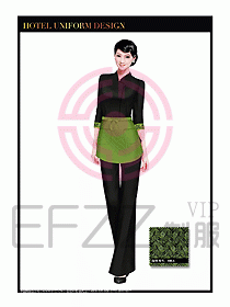 酒店中餐服務(wù)員制服設(shè)計(jì)1493