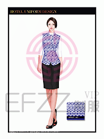 酒店中餐服務(wù)員制服設(shè)計(jì)1496