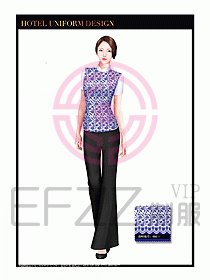 酒店中餐服務(wù)員制服設(shè)計1495