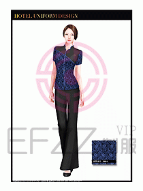 酒店中餐服務(wù)員制服設(shè)計(jì)1499