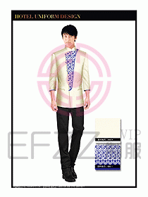 酒店中餐服務(wù)員制服設(shè)計(jì)1507