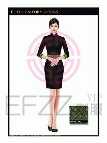 酒店中餐服務(wù)員制服設(shè)計1520