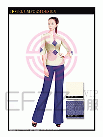 酒店中餐服務(wù)員制服設(shè)計(jì)1519