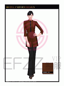 酒店中餐服務(wù)員制服設(shè)計(jì)1522