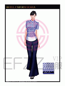 酒店中餐服務(wù)員制服設(shè)計(jì)1526