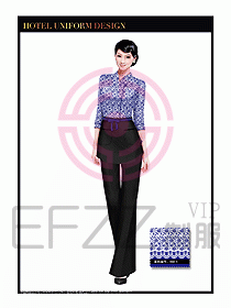 酒店中餐服務(wù)員制服設(shè)計1539