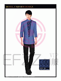 酒店中餐服務(wù)員制服設(shè)計1544