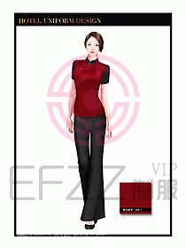 酒店中餐服務(wù)員制服設(shè)計(jì)1541